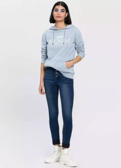 Arizona Button-Up Stretch Skinny Jeans