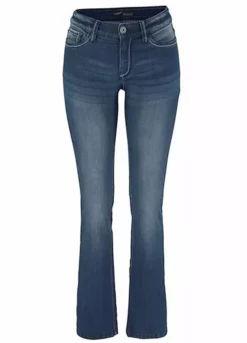 Arizona Contrast Seams Bootcut Jeans