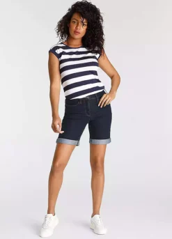 Arizona High Waist Denim Bermudas -Deals Glam Jiva Store Arizona High Waist Denim Bermudas28834252FRSP W02