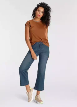 Arizona Wide Leg Cropped Jeans -Deals Glam Jiva Store Arizona Wide Leg Cropped Jeans87154431FRSP W04