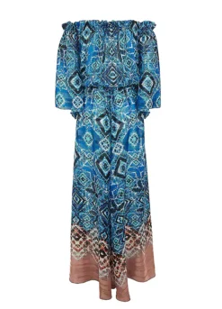 Bardot Aztec Glam Beach Maxi Dress