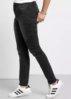 Sheego Biker Style Super Stretch Jeans -Deals Glam Jiva Store Biker Style Super Stretch Jeans56G881FRSB W01