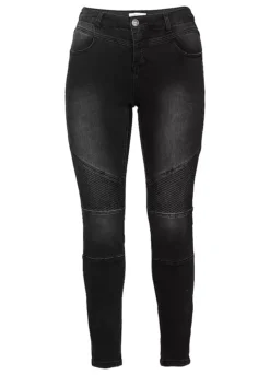 Sheego Biker Style Super Stretch Jeans -Deals Glam Jiva Store Biker Style Super Stretch Jeans56G881FRSC