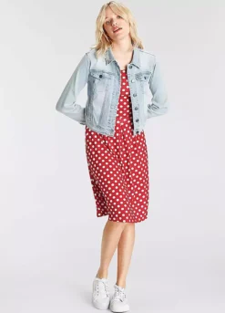 Boysens Polka Dot Print Jersey Dress