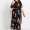 Cold Shoulder Floral Print Maxi Dress -Deals Glam Jiva Store Cold Shoulder Floral Print Maxi Dress945922FRSB W04