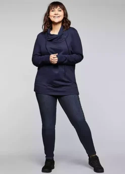 Sheego Contrast Seam Jeans