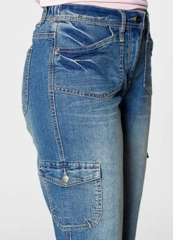 Cropped Cargo Jeans -Deals Glam Jiva Store Cropped Cargo Jeans940357FRSP W02