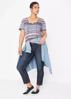 Cropped Washed Jeans