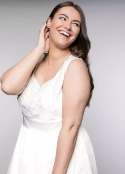 Sheego Embroidered Bridal Dress