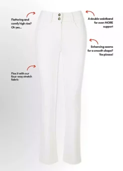 Feel Good Lift & Sculpt Charlotte Straight Leg Jeans White