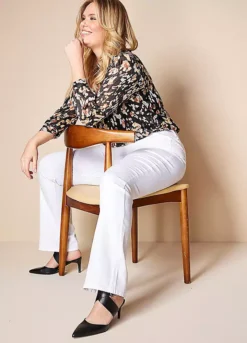 Feel Good Lift & Sculpt Mia Bootcut Jeans White