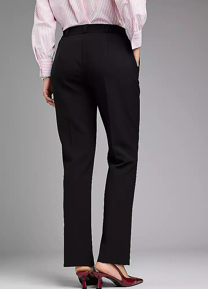 Freemans Black Straight Leg Trousers 4 Freemans Black Straight Leg Trousers - Image 2