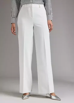 Freemans Ivory Wide Leg Trousers