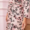 Kaleidoscope Blush Pink Animal Wrap Dress -Deals Glam Jiva Store Kaleidoscope Blush Pink Animal Wrap Dress46J565FRSP W04