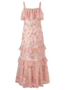 Kaleidoscope Blush Sequin Detail Maxi Dress