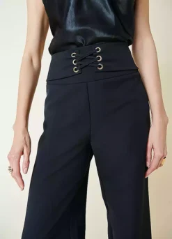 Kaleidoscope Corset Detail Wide Leg Trousers -Deals Glam Jiva Store Kaleidoscope Corset Detail Wide Leg Trousers74K697FRSP W05