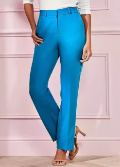 Kaleidoscope Diva Blue Straight Leg Trousers -Deals Glam Jiva Store Kaleidoscope Diva Blue Straight Leg Trousers33D094FRSP W05