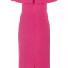 Kaleidoscope Hot Pink Stretch Bodycon Dress -Deals Glam Jiva Store Kaleidoscope Hot Pink Stretch Bodycon Dress66S852FRSC W01