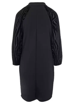 Kaleidoscope Zebra Sleeve Crepe Shift Dress -Deals Glam Jiva Store Kaleidoscope Zebra Sleeve Crepe Shift Dress26K280FRSC W01