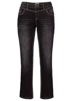 Sheego Lana Used-Effect Straight Leg Stretch Jeans 14 Sheego Lana Used-Effect Straight Leg Stretch Jeans -Deals Glam Jiva Store Lana Used Effect Straight Leg Stretch Jeans20B246FRSC