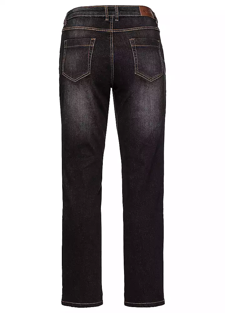 Sheego Lana Used-Effect Straight Leg Stretch Jeans 11 Sheego Lana Used-Effect Straight Leg Stretch Jeans - Image 9