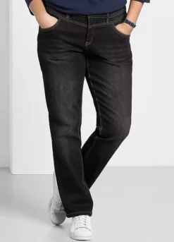 Sheego Lana Used-Effect Straight Leg Stretch Jeans 13 Sheego Lana Used-Effect Straight Leg Stretch Jeans -Deals Glam Jiva Store Lana Used Effect Straight Leg Stretch Jeans20B246FRSP