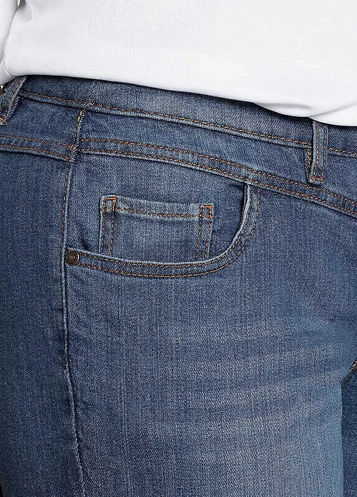 Sheego Lana Used-Effect Straight Leg Stretch Jeans 3 Sheego Lana Used-Effect Straight Leg Stretch Jeans