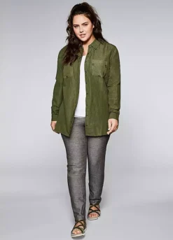 Sheego Linen Rich Lightweight Chinos