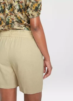 Linen Shorts -Deals Glam Jiva Store Linen Shorts967487FRSP W03