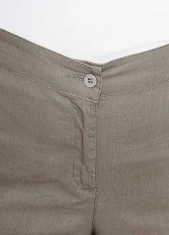 Loose Linen Blend Trousers -Deals Glam Jiva Store Loose Linen Blend Trousers909672FRSB W03