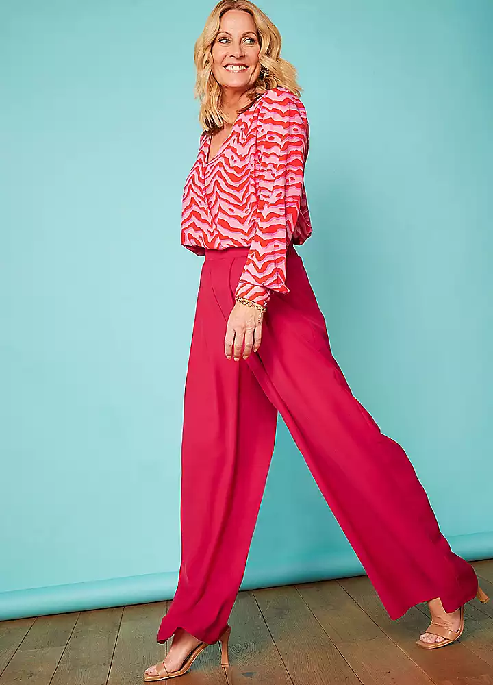 Love Mark Heyes Pull-On Wide Leg Trouser Co-Ord 3 Love Mark Heyes Pull-On Wide Leg Trouser Co-Ord