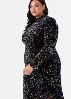 Lovedrobe Luxe Glitter Fabric Bodycon Dress