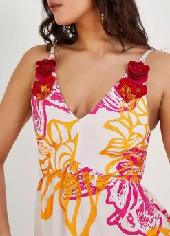 Monsoon Marguerite Floral Poplin Dress In Sustainable Cotton -Deals Glam Jiva Store Monsoon Marguerite Floral Poplin Dress in Sustainable Cotton57E393FRSP W06