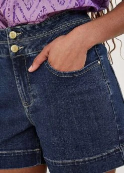 Monsoon Two-Button Denim Shorts With Sustainable Cotton