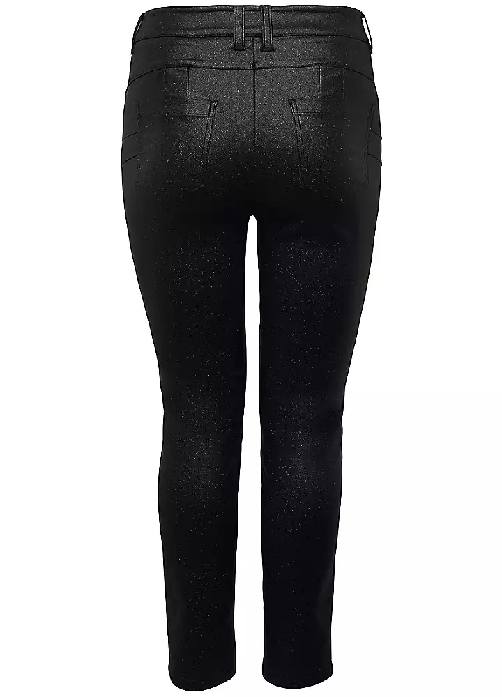 Sheego Narrow Cut Sequinned/Glittered Trousers 4 Sheego Narrow Cut Sequinned/Glittered Trousers - Image 2