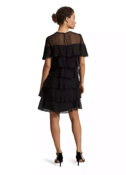 Phase Eight Nika Black Tiered Shift Dress