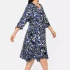 Sheego Floral Print Wrap Dress -Deals Glam Jiva Store Sheego Floral Print Wrap Dress89E819FRSP W04