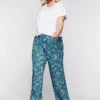 Sheego Paisley Print Wide Leg Trousers