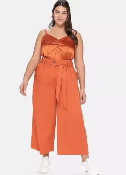 Sheego Paperbag Waist Culottes