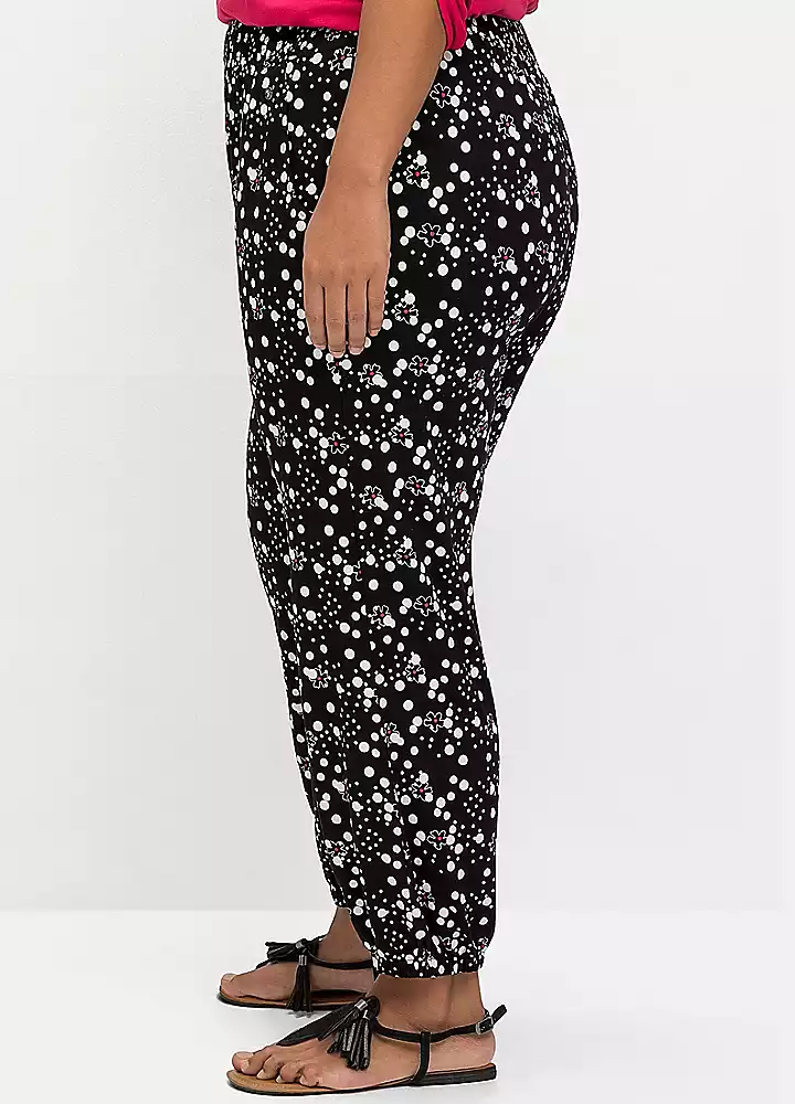 Sheego Print Harem Trousers 3 Sheego Print Harem Trousers