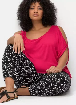 Sheego Print Harem Trousers 7 Sheego Print Harem Trousers -Deals Glam Jiva Store Sheego Print Harem Trousers86J291FRSP W06