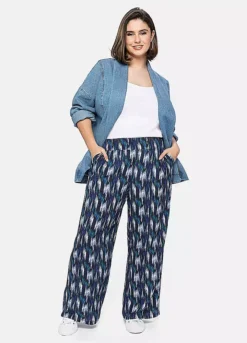Sheego Printed Trousers -Deals Glam Jiva Store Sheego Printed Trousers78K978FRSP W05