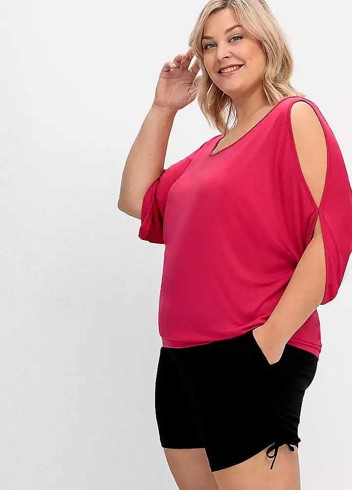 Sheego Ruffle Trim Shorts 4 Sheego Ruffle Trim Shorts - Image 2