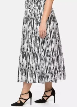 Deals Glam Jiva Store 27 Sheego Striped Skirt