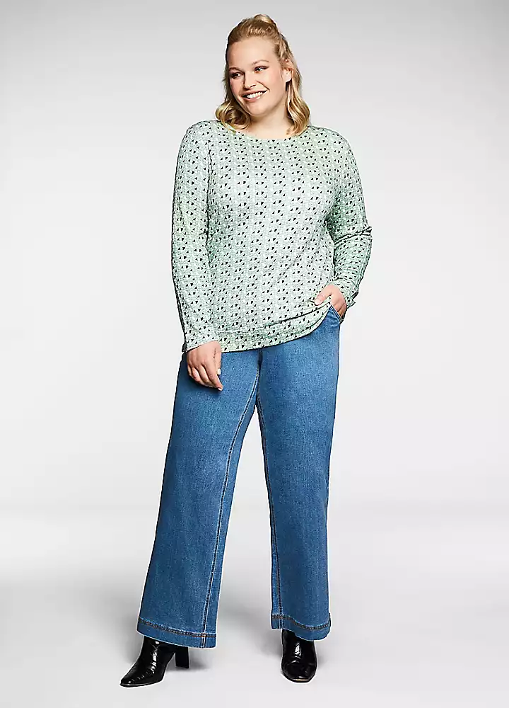 Sheego Wide Leg Jeans 3 Sheego Wide Leg Jeans