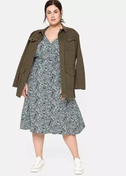 Sheego Wrap Midi Dress