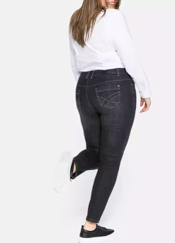 Sheego Slim Fit Bodyshaping Jeans -Deals Glam Jiva Store Slim Fit Bodyshaping Jeans83J016FRSP W05