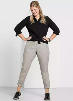 Sheego Straight Leg Chinos