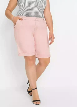 Stretch Cotton Shorts -Deals Glam Jiva Store Stretch Cotton Shorts928619FRSB