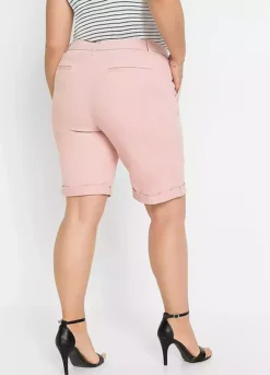 Stretch Cotton Shorts -Deals Glam Jiva Store Stretch Cotton Shorts928619FRSB W01